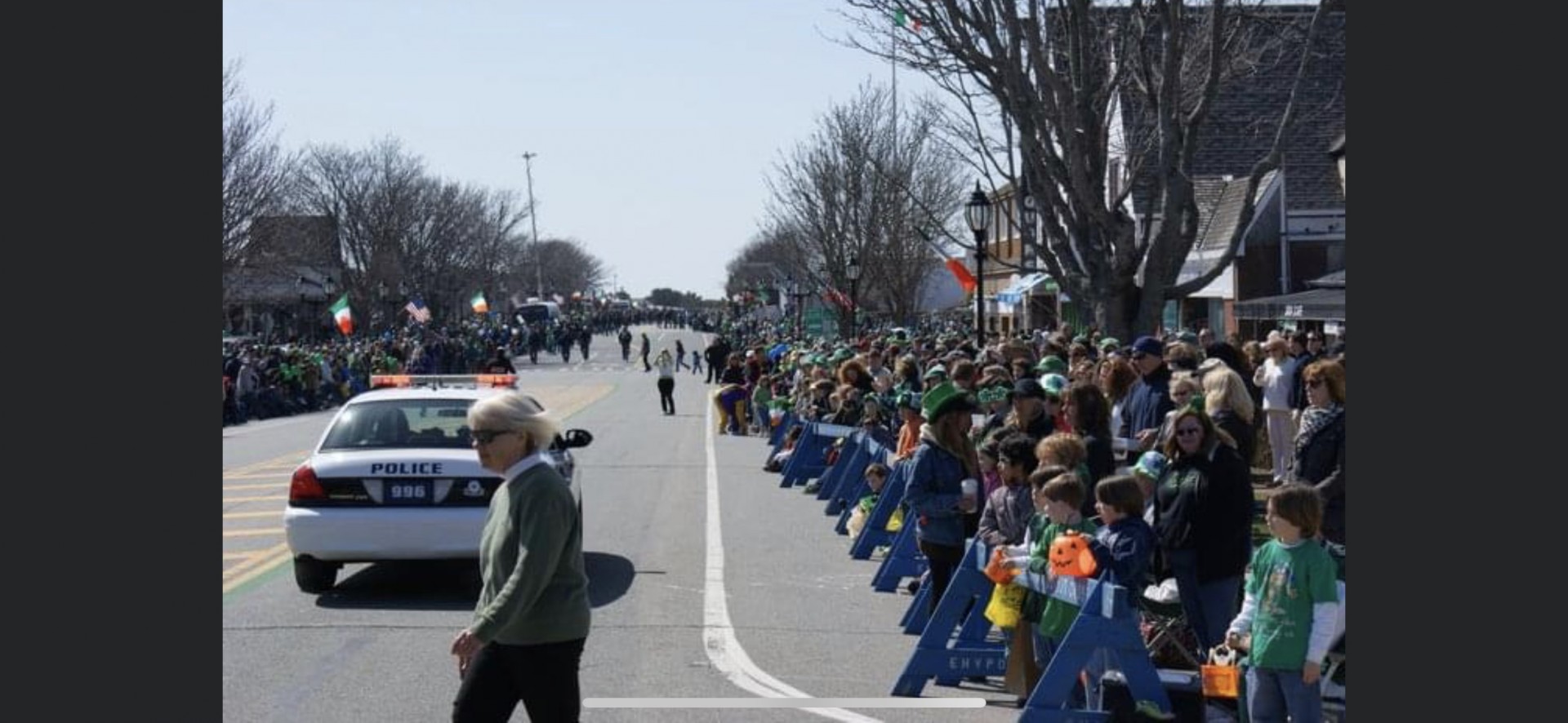 Main Street Montauk for our annual St.Patrick’s Day Parade