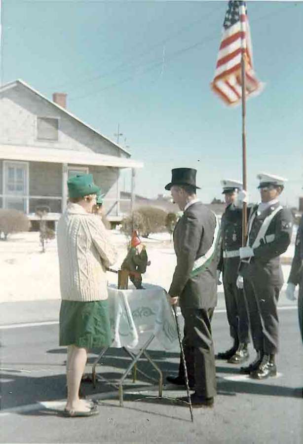 Photo of St. Patrick's Day Parade Grand Marshal Joe Meade on 3.17.1966