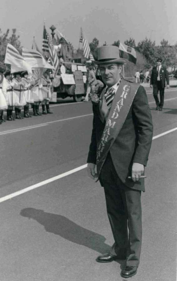 Photo of St. Patrick's Day Parade Grand Marshal Vinnie Grimes on 3.17.1986