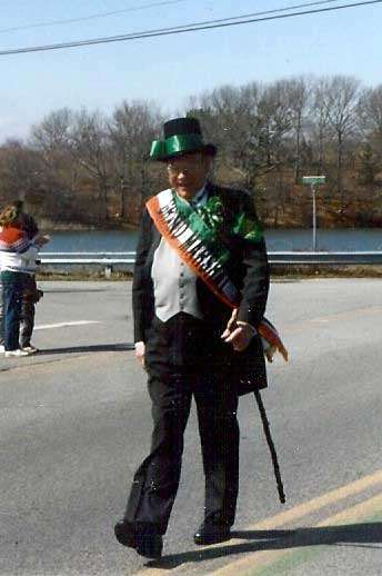 Photo of St. Patrick's Day Parade Grand Marshal Frank Borth on 3.17.1990