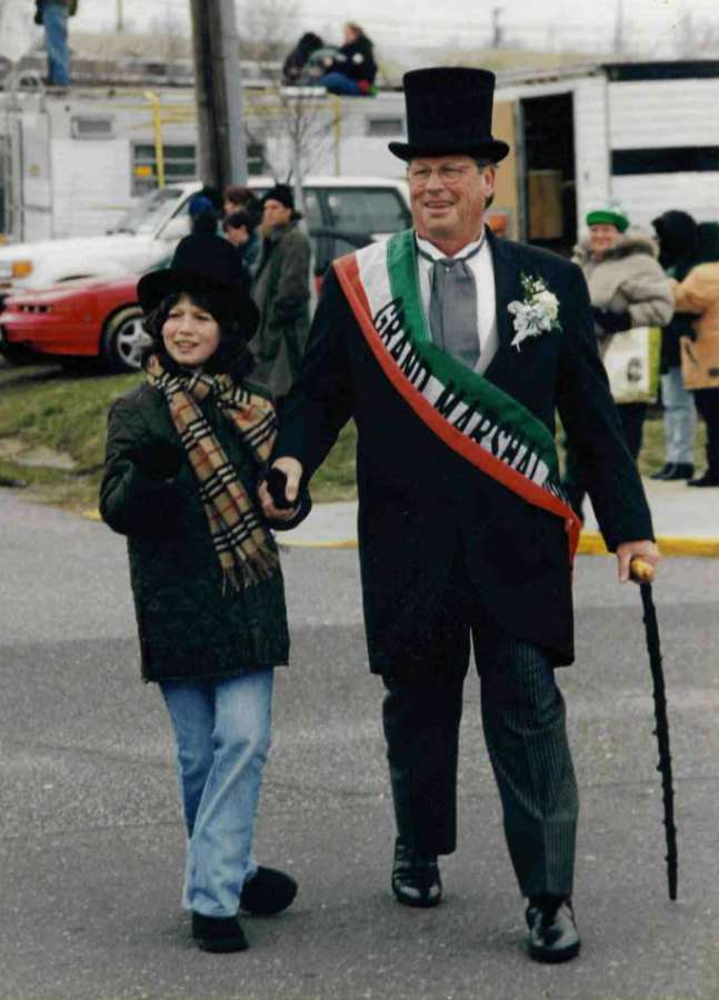 Photo of St. Patrick's Day Parade Grand Marshal Jimmy Hewitt on 3.17.1998