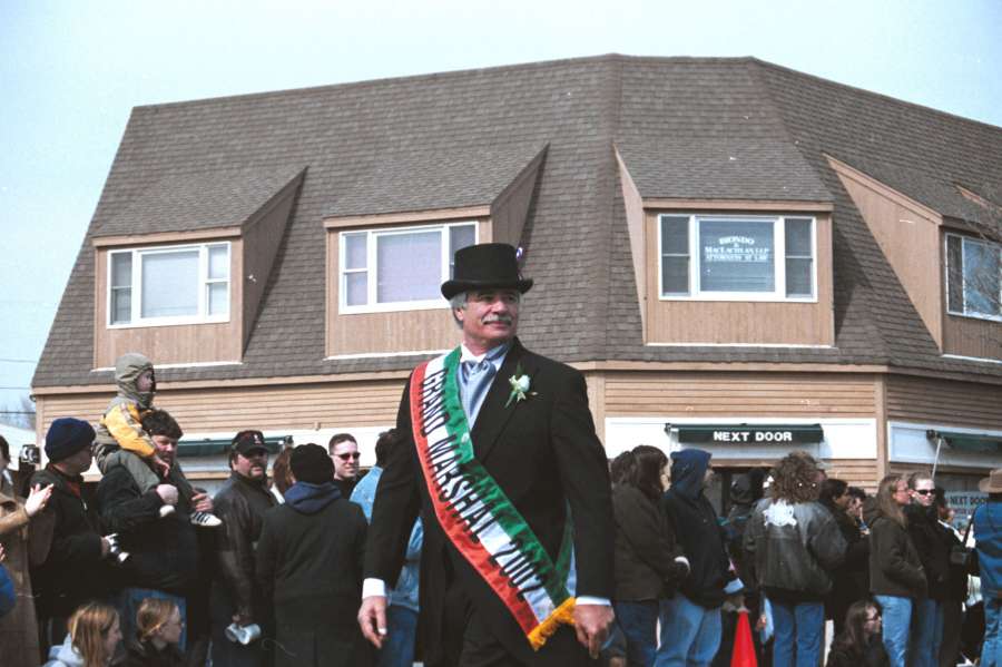 Photo of St. Patrick's Day Parade Grand Marshal Mike Finazzo on 3.17.2002