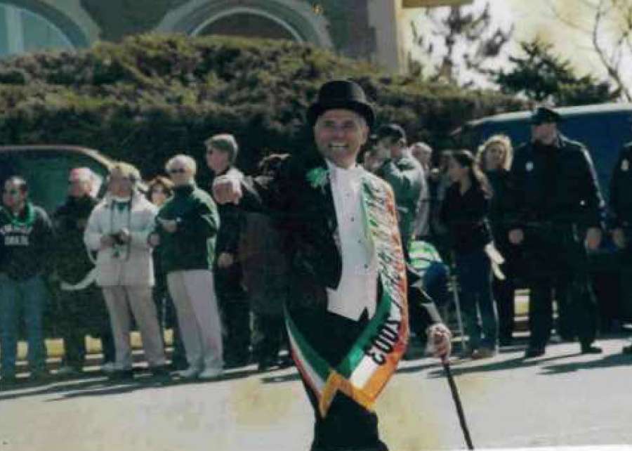 Photo of St. Patrick's Day Parade Grand Marshal George Watson on 3.17.2003