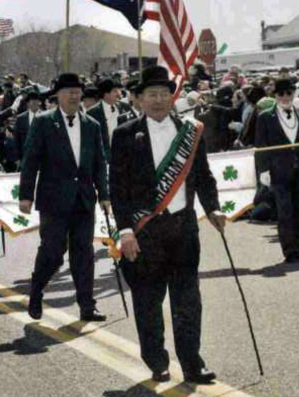 Photo of St. Patrick's Day Parade Grand Marshal Fred Houseknecht on 3.17.2004
