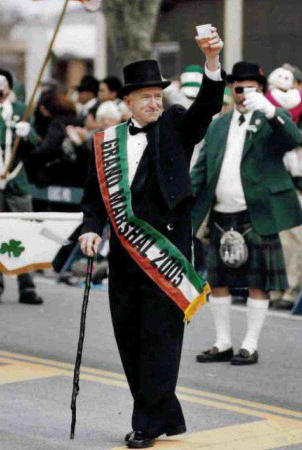 Photo of St. Patrick's Day Parade Grand Marshal Henry Uihlein on 3.17.2005