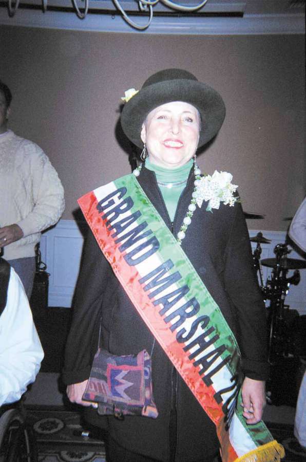 Photo of St. Patrick's Day Parade Grand Marshal Suzanne Gosman on 3.17.2006